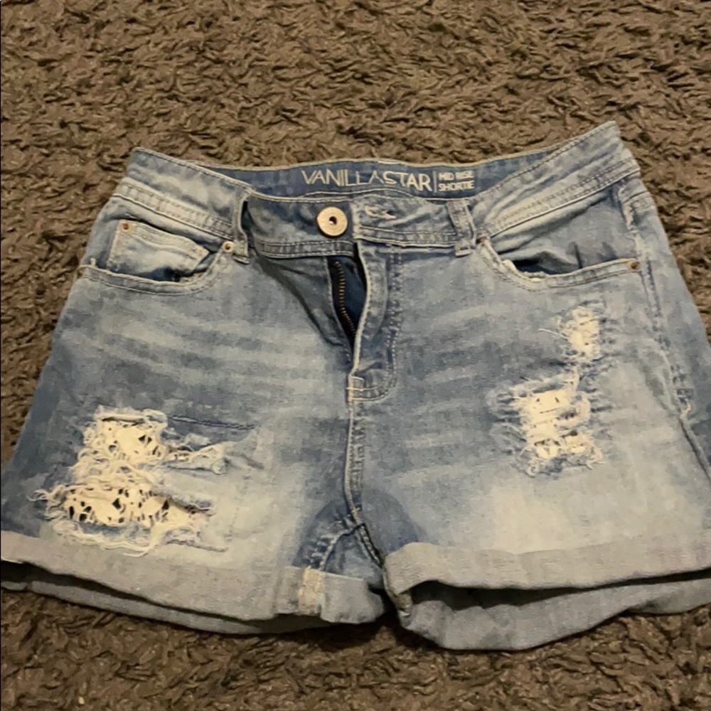 Jean Shorts Vanilla Star Mid Rose Shortie